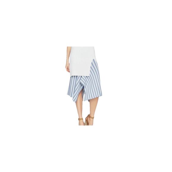 BCBG Maxazria Eden Stripes Skirt Size M Blue & White Stripes MSRP$268 - Picture 5 of 7